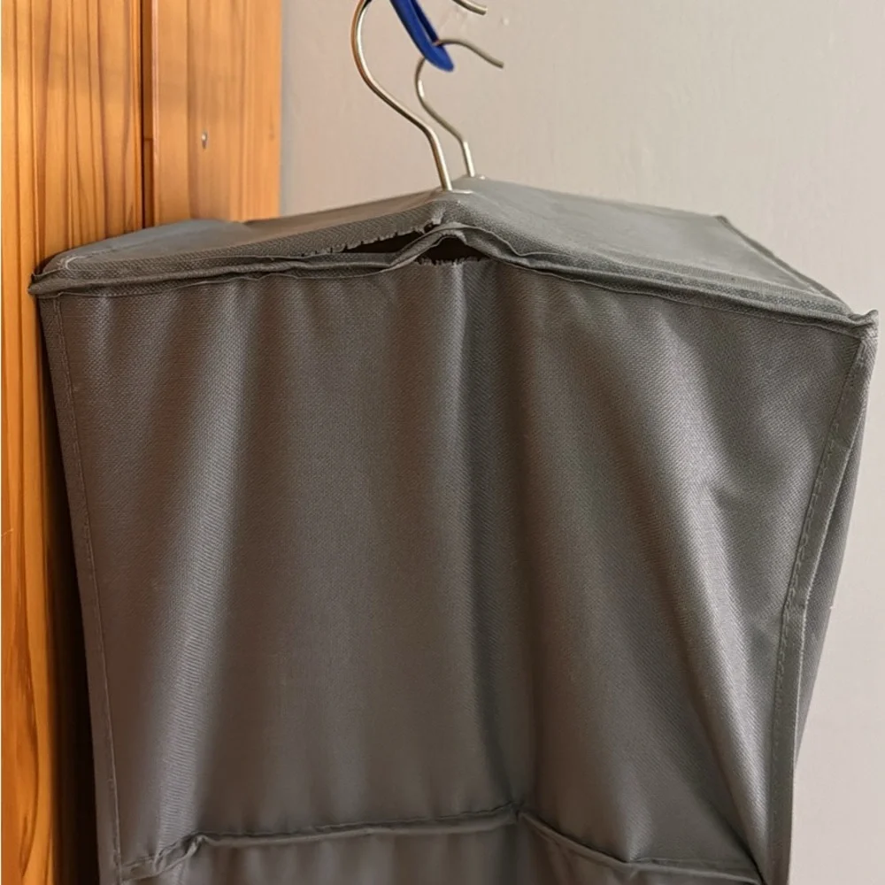 Stylish Green and Gray Hanging Closet Organizer